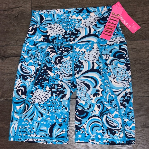 Lilly Pulitzer NEW South Beach High Rise Short Size Small Resort White Mermazing - Picture 4 of 14